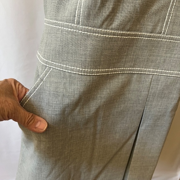 WORTH NY DRESS 14 WOOL BLD CAREER SHEATH MINIMALIST CLASSIC PROFESSIONAL SLEEK - Picture 8 of 13